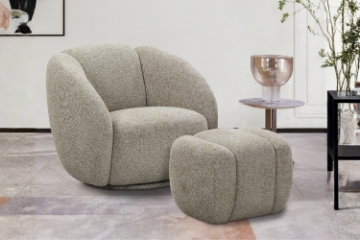 Picture of EMERY 360° Swivel Chair with Ottoman
