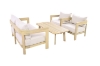 Picture of LUMORA 4PC Acacia Wood Outdoor Sofa Set with Thick Cushions