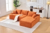 Picture of ASHFORD Fabric Sectional Compressed Sofa (Orange) 