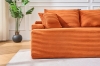 Picture of ASHFORD Fabric Sectional Compressed Sofa (Orange) 
