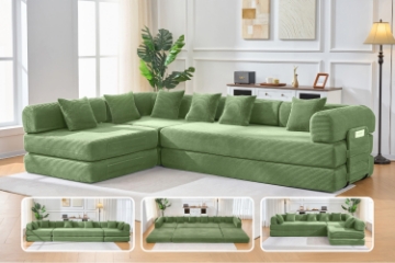 Picture of SINDARA Modular Compressed Sofa/ Folding Sofa Bed Range (Green)