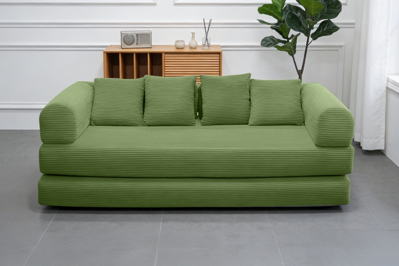 Picture of SINDARA Modular Compressed Sofa/Folding Sofa Bed Range (Green) - Loveseat