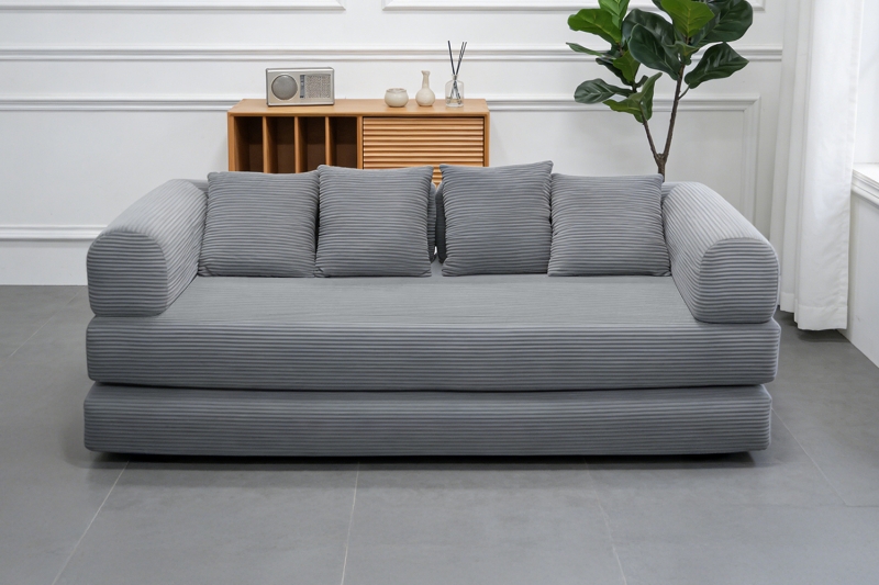 Picture of SINDARA Modular Compressed Sofa/Folding Sofa Bed Range (Grey) - Loveseat