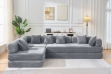 Picture of SINDARA Modular Compressed Sofa/Folding Sofa Bed Range (Grey) - Sectional Sofa