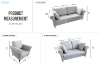 Picture of LUMA 3/2/1 Seater Fabric Sofa Range (Grey)
