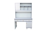 Picture of ZEAL 47" 2-Door 3-Drawer Study Desk with shelf