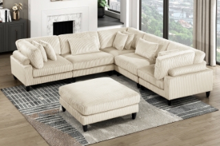 Picture of VIANNA Sectional Modular Sofa Range (Beige) - 6PC Big Combo Set
