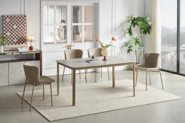 Picture of ONSLOW 5PC 59" Sintered Stone Top Dining Set