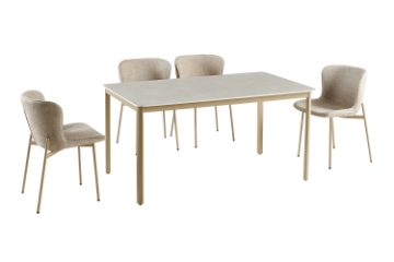 Picture of ONSLOW 5PC 59" Sintered Stone Top Dining Set