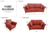 Picture of LUMA 3/2/1 Seater Fabric Sofa Range (Red)