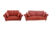 Picture of LUMA Fabric Sofa Range (Red) - Armchair + Loveseat + Sofa Set