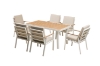Picture of BONDI 7PC Aluminium Outdoor Lounge Set/Dining Set (Beige) 