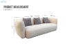 Picture of NUVIO 3 Seater Sofa with 3 Pillows