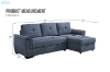 Picture of [FLOOR MODEL CLEARANCE]MATON Reversible Corner Sofa/Pull-Out Sofa Bed with Storage (Blue)