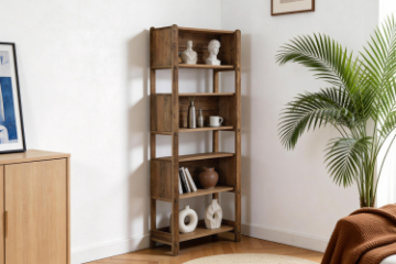 Picture of ELMORE 100% Reclaimed Pine Wood Bookcase (31.5" x 78.7")