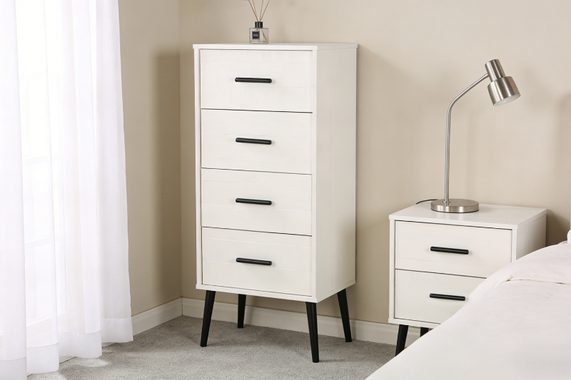 Picture of PARIS 4DRW SLIM CHEST *SOLID PINE