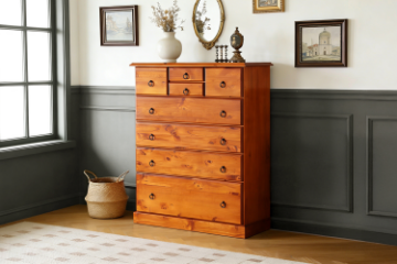 Picture of Samantha  SOLID PINE 8DRAWERS CHEST