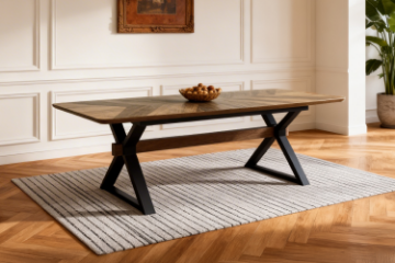 Picture of CAPITOL Walnut Veneer 71"-118" Adjustable & Extendable Dining Table