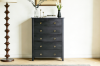Picture of METRO 6-Drawer Solid Pine Wood Chest (Black)