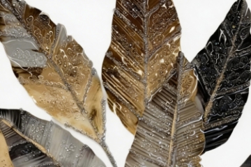 Picture of 357-016 Decorative Wall Art with Golden Frame (19.5"x27.5")