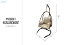 Picture of NESTLE Outdoor Hanging Egg Chair in Brown