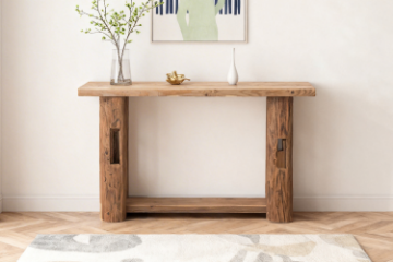 Picture of HOMER 100% Reclaimed Pine Wood Console Table (55" x 30")