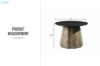 Picture of BETA D23.5" Round Reclaimed Pine Wood Side Table