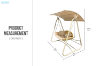 Picture of PORCH Outdoor Swing Chair With Canopy