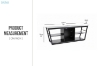 Picture of GRIDLINE TV Stand with LED Lighting & Power Outlets