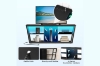 Picture of GRIDLINE TV Stand with LED Lighting & Power Outlets