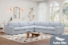 Picture of SPLENDOR Feather-Filled Fabric Corner Sofa (Grey)