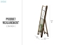 Picture of DANKO Full Length Stand Mirror with Solid Reclaimed Wood Frame (24.5"x65")