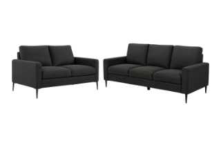 Picture of ZENON Fabric Sofa Range - Loveseat + Sofa Set