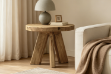 Picture of TRAVER 100% Reclaimed Pine Wood Side Table (23.6" x 23.6")