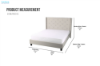 Picture of ELY Linen Upholstered Bed Frame - Queen Size