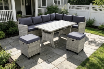 Picture of HARRISON Sectional Dining Outdoor Sofa Set