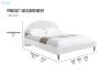 Picture of HOFFMAN Fabric Queen Bed Frame (Off White)