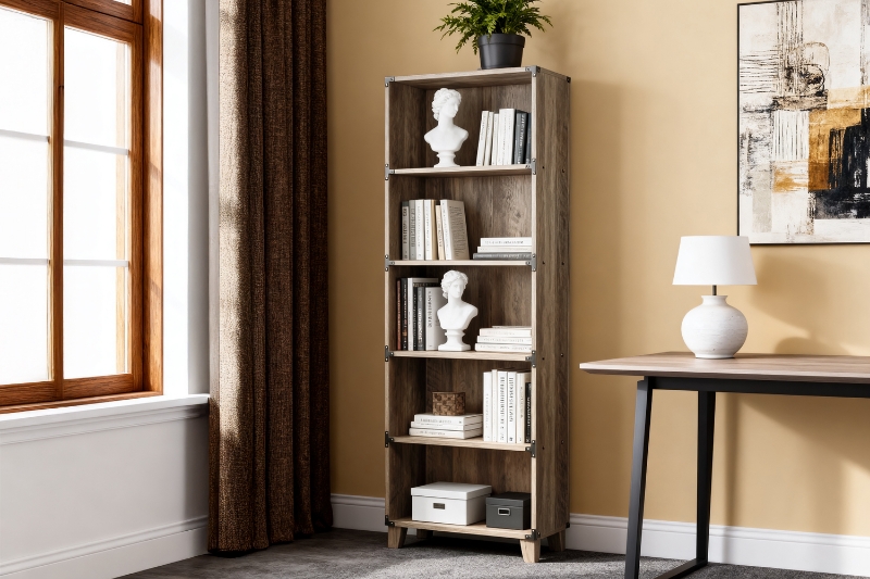 Picture of RIVERTON 5 - Tier Bookcase/Display Shelves (71"x12")
