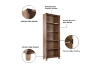 Picture of RIVERTON 5 - Tier Bookcase/Display Shelves (71"x12")