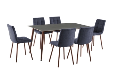 Picture of BARRON 7PC 59" Sintered Stone Top Dining Set
