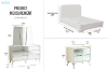 Picture of MIRORA Mirrored Bedroom Combo Set - 5PC Queen