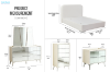 Picture of MIRORA Mirrored Bedroom Combo Set - 6PC Eastern King