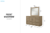 Picture of ELBRIM 6-Drawer Dresser with Mirror