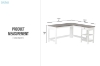 Picture of TIVON 59" L-shaped Desk with Drawer & Shelves