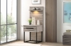 Picture of WESTDEN Storage Bed Frame with LED Lighting Nightstand Combo Set in Queen/King Size