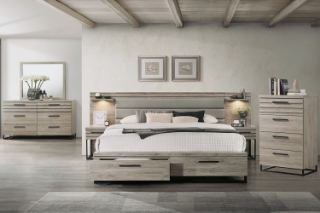 Picture of WESTDEN Bedroom 6PC Combo (Grey)  - Queen Size  