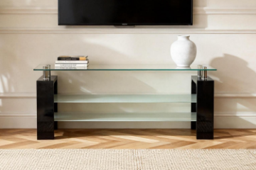 Picture of HORIZON Glass TV Stand (Black)
