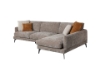 Picture of [FLOOR MODEL CLEARANCE] PALERMO Fabric Facing Right Sectional Sofa (Brown) 