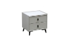 Picture of [FLOOR MODEL CLEARANCE]  AUGUSTA 2-Drawer Nightstand (Light Grey)