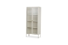 Picture of [FLOOR MODEL CLEARANCE]  STARK Steel Frame 2-Door Glass Display Cabinet (Cream) 